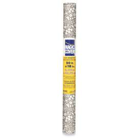 Magic Cover 20 ft. L X 18 in. W Brown/White Petite Garland Portobello Shelf and Drawer Liner