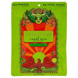 Vacadillos Carne Seca Chile Lime Beef Strips 2 oz Bagged