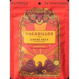 Vacadillos Carne Seca Scorpion Beef Strips 2 oz Bagged