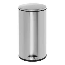 Honey-Can-Do 7.93 gal Silver Stainless Steel Step-On Trash Can