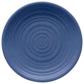 TarHong Blue Bamboo Planta Artisan Salad Plate 8.5 in. D 1 pk
