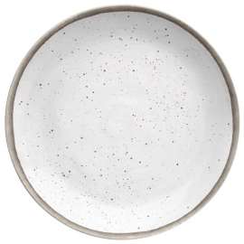 TarHong White Bamboo Retreat Pottery Salad Plate 8.5 in. D 1 pk