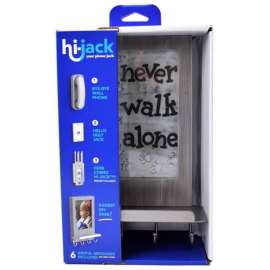 Hi-Jack 11 in. H X 3.5 in. W X 6.25 in. L Gray Metal/Wood Decor/Frame/Key Holder