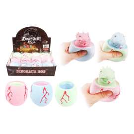 Diamond Visions Dinosaur Egg Pop-Up Squeeze Toy Silicone Assorted