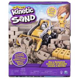 Spin Master Dig and Demolish Truck Playset Kinetic Sand Plastic