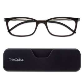 ThinOptics Always With You Black Reading Glasses 2.0
