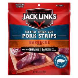 Jack Links Jerky Barbecue Pork Strip 2.6 oz Packet