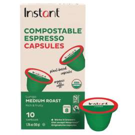 Instant Lungo Medium Roast Espresso Capsules 10 pk