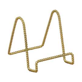 Tripar 7 in. Brass Twisted Wire Display Stand