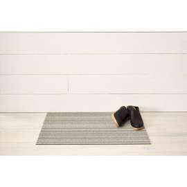 Chilewich 28 in. L X 18 in. W Gray/White Skinny Stripe Polyester/Vinyl Door Mat