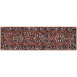 Gel Pro NeverMove Esther 76 in. L X 24 in. W Vintage Red Tribal Polyester Runner Mat