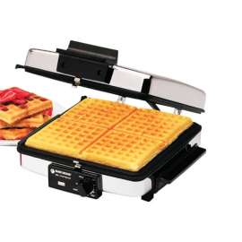 Black+Decker 4 waffle Black Stainless Steel Waffle Maker