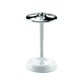 iDesign York White Steel Toothbrush Holder