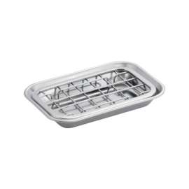 iDesign Gia Chrome Silver Stainless steel Soap Dish