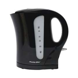 Proctor Silex Black Glass/Plastic 1.7 L Electric Tea Kettle