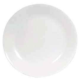 Corelle White Glass Winter Frost White Dinner Plate 10-1/4 in. D 1 pk