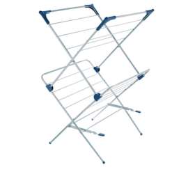 Polder 37.5 in. H X 23.5 in. W X 21.25 in. D Plastic/Steel Accordian Collapsible Clothes Drying Rack