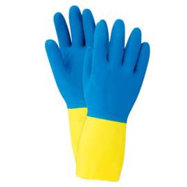 Soft Scrub Neoprene Cleaning Gloves M Blue 1 pair