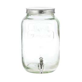 Circleware 256 oz Clear Glass Classic Sun Tea Beverage Dispenser 2 pk