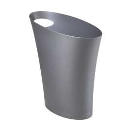 Umbra Skinny 2 gal Silver Plastic Modern Wastebasket