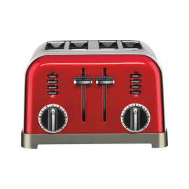 Cuisinart - Red 4 Slice Metal Classic Toaster