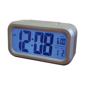 Westclox 5.3 in. Silver Alarm Clock Digital