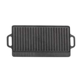 Bene Casa 15 in. L X 9-1/2 in. W Cast Iron Reversible Griddle