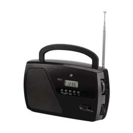 GPX Black AM/FM Clock Radio Digital Plug-In
