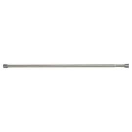 iDesign Shower Curtain Rod 75 in. L Satin Brushed Silver