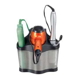 Polder Black Stainless Steel Styling Station