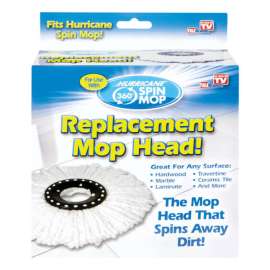 Hurricane 6 in. Spin Microfiber Mop Refill 1 pk