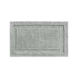 iDesign 34 in. L X 21 in. W Gray Microfiber Polyester Bath Spa Rug