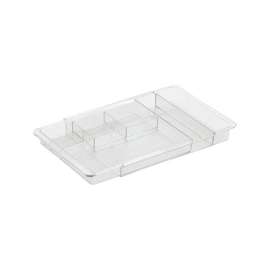 iDesign Clear Drawer Organizer 1.25 in. H X 7.75 in. W X 11.25 in. D