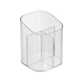 iDesign Clear Cosmetic Organizer 4.5 in. H X 3.5 in. W X 3.5 in. D