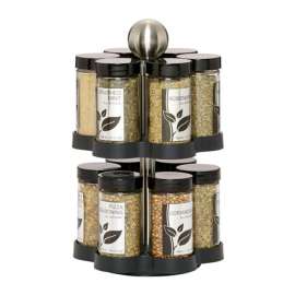 Lifetime Kamenstein Madison ABS/Stainless Steel Spice Rack 12 cups