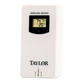 Taylor Deluxe Wireless Wireless Remote Sensor Plastic White 3.75 in.