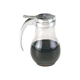 Norpro Silver/Clear Glass/Steel Syrup Dispenser 12 oz