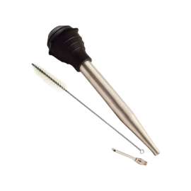 Norpro Silver/Black Silicone/Stainless Steel Baster 1.5 oz