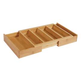 Island Bamboo Natural Moso Bamboo Expanding Gadget Organizer