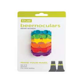 TRUE Beernoculars Assorted Silicone Bottle Marker