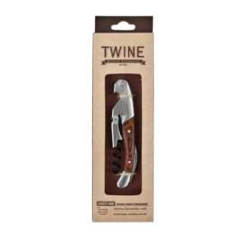 TWINE Country Home Brown/Silver Stainless Steel/Wood Corkscrew