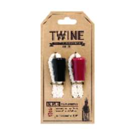 TWINE Boulevard Red/Black Cork Wine Bottle Candles