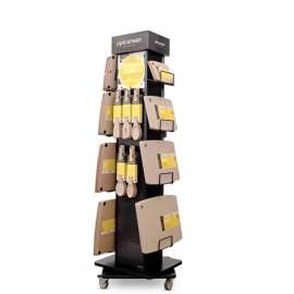 Epicurean 60 in. H X 15-1/2 in. W X 11-1/2 in. L Black 4 sided Cutting Board Spinner Rack Metal