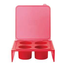 Architec Homegrown Gourmet Red Silicone Deep Herb Freezer Tray