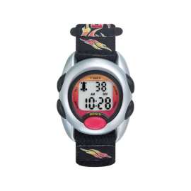 Timex Child's Round Black Digital Sports Watch Nylon Water Resistant