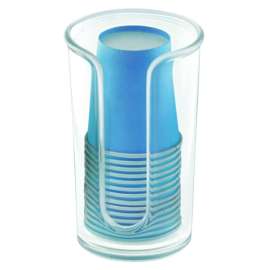 iDesign Clarity Clear Plastic Cup Dispenser