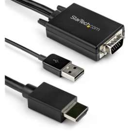 StarTech.com 10ft VGA to HDMI Converter Cable with USB Audio Support