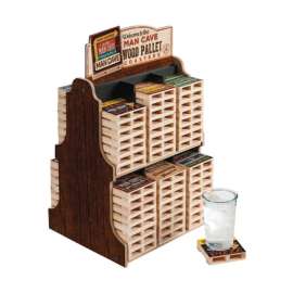 Highland Man Cave Coasters Wood 1