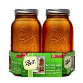 Ball Elite Wide Mouth Canning Jars 0.5 gal 2 pk