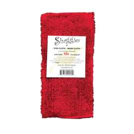 Janey Lynn's Designs Shaggies Cha Cha Chili Cotton Solid Dish Cloth 2 pk